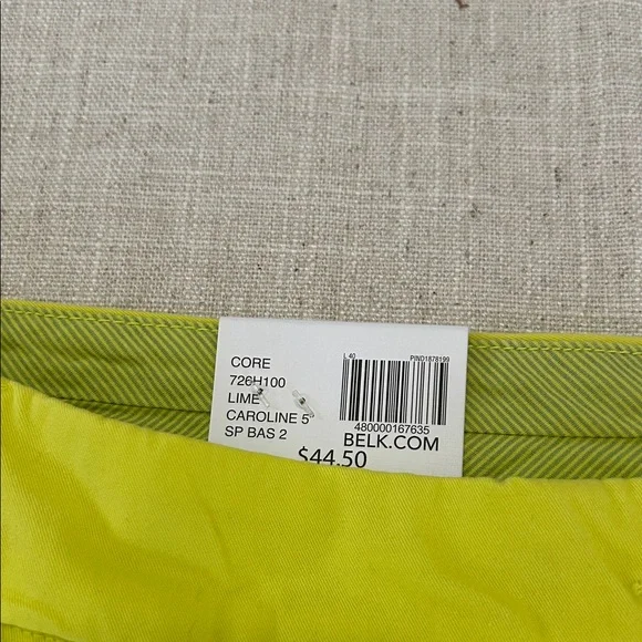 Crown and Ivy Shorts Women’s 16 Lime Caroline NWT Resort Travel - Picture 9 of 9